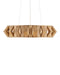 9000-1147 - Plunge 1-Light Chandelier in Toffee & Brass & White by Currey and Company