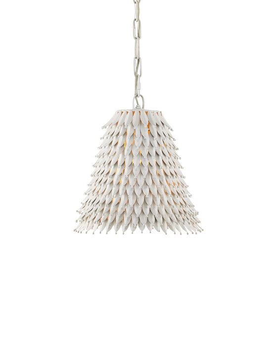 Overlay One Light Pendant in White