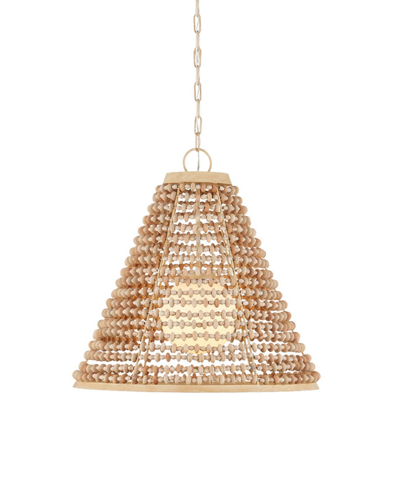 Pendulum One Light Pendant in Natural/Coco Cream/White