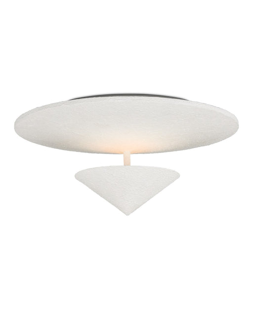 One Light Flush Mount in Yeso Blanco