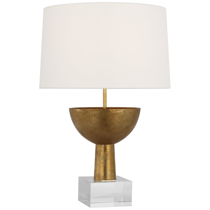 Eadan LED Table Lamp in Museum Brass