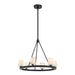 Aragon LED Chandelier in Matte Black