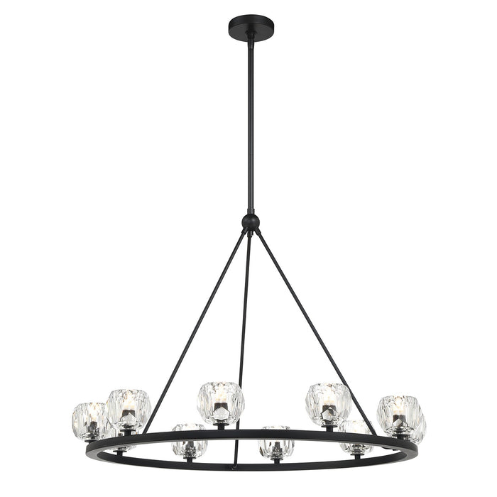 Aragon LED Chandelier in Matte Black