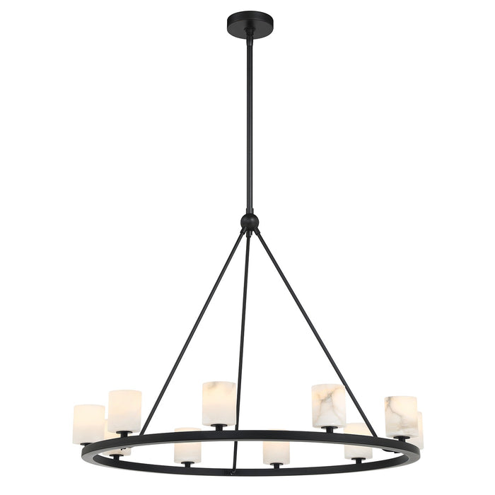 Aragon LED Chandelier in Matte Black