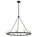 Aragon LED Chandelier in Matte Black