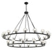 Aragon LED Chandelier in Matte Black