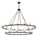 Aragon LED Chandelier in Matte Black