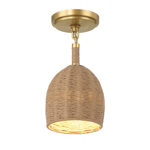 Jace LED Semi Flush Mount in Soft Gold