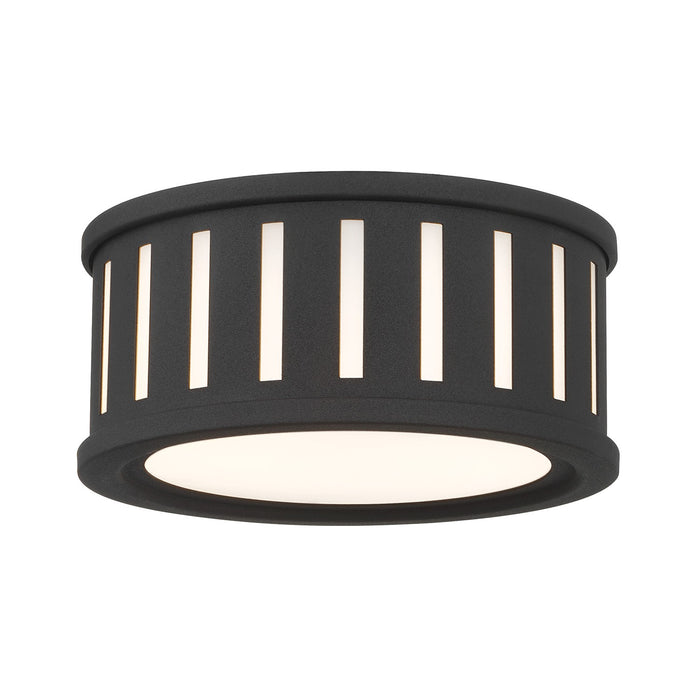 KEN-2200-BF - Kendal 2-Light Flush Mount in Black Forged by Crystorama