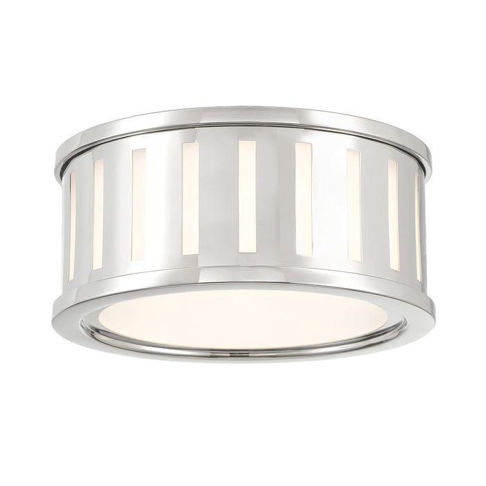 KEN-2200-PN - Kendal 2-Light Flush Mount in Polished Nickel by Crystorama