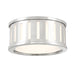 KEN-2200-PN - Kendal 2-Light Flush Mount in Polished Nickel by Crystorama