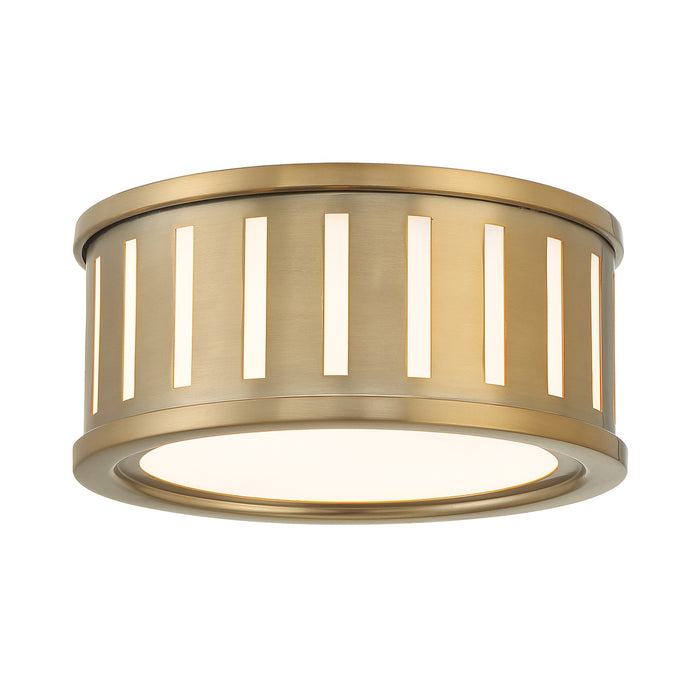 KEN-2200-VG - Kendal 2-Light Flush Mount in Vibrant Gold by Crystorama