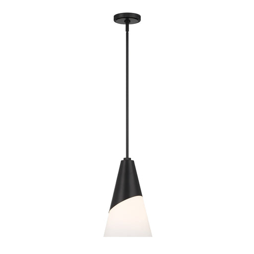 Tori One Light Pendant in Matte Black