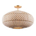 ZAN-9014-SG_CEILING - Zanzibar 4-Light Flush Mount in Soft Gold by Crystorama