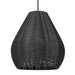 6084-O1P NB-MBW - Melany 1 Light Pendant - Outdoor in Natural Black by Golden Lighting