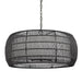 6805-6 BLK-MBR - Everly 6 Light Chandelier in Matte Black by Golden Lighting