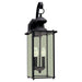 Jamestowne Two Light Outdoor Wall Lantern in Black