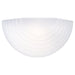 Stepped Glass One Light Wall / Bath Sconce in White