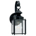 Jamestowne One Light Outdoor Wall Lantern in Black