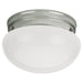 Webster One Light Flush Mount in Brushed Nickel