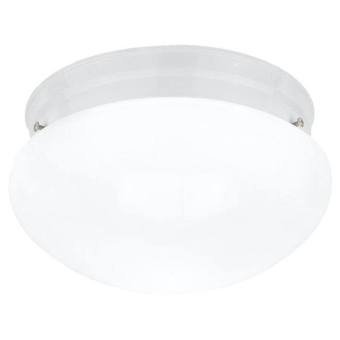 Webster One Light Flush Mount in White