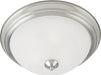 5841MRSN - Essentials 2-Light Flush Mount in Satin Nickel with Marble Glass by Maxim Lighting