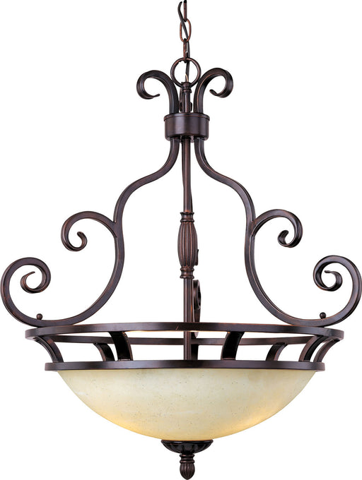 12202FIOI - Manor 3-Light Pendant in Oil Rubbed Bronze by Maxim Lighting