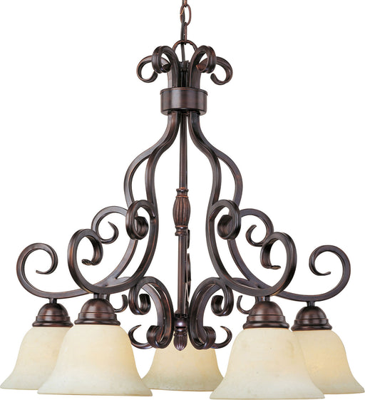 12206FIOI - Manor 5-Light Chandelier in Oil Rubbed Bronze by Maxim Lighting