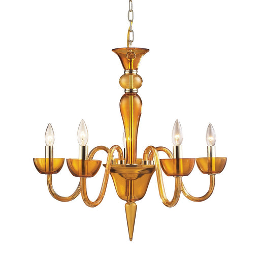 6211/5 - Vidriana 5-Light Chandelier in Polished Chrome by ELK Home