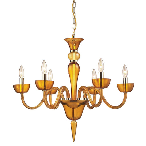 6212/6 - Vidriana 6-Light Chandelier in Polished Chrome by ELK Home