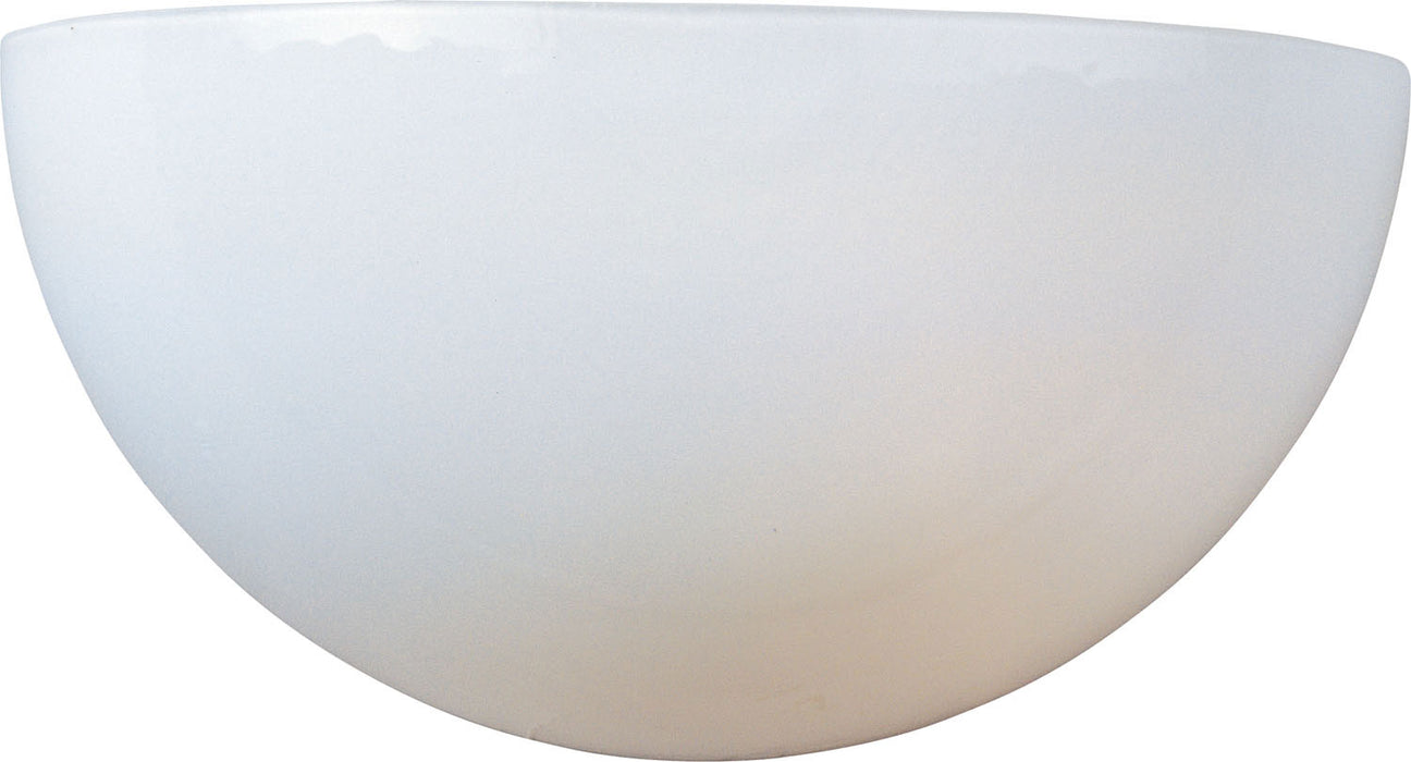 20585WTWT - Essentials 1-Light Wall Sconce in White with White Glass by Maxim Lighting