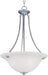 2682MRSN - Malaga 3-Light Invert Bowl Pendant in Satin Nickel with Marble Glass by Maxim Lighting