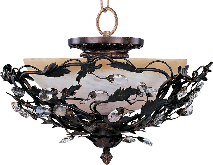 2859OI - Elegante 3-Light Semi-Flush Mount in Oil Rubbed Bronze by Maxim Lighting