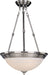 5845MRSN - Essentials 3-Light Invert Bowl Pendant in Satin Nickel with Marble Glass by Maxim Lighting