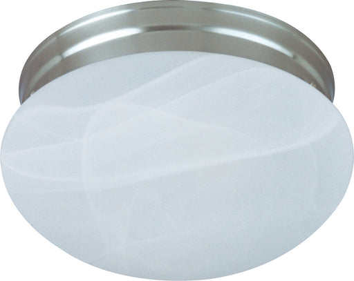 5884MRSN - Essentials 1-Light Flush Mount in Satin Nickel with Marble Glass by Maxim Lighting