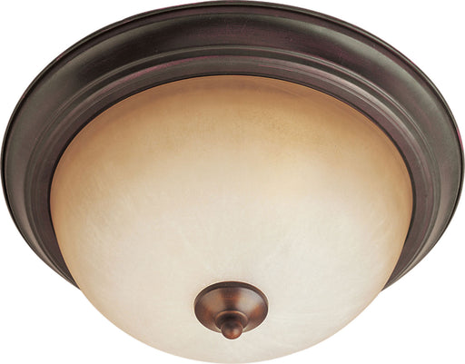 5841WSOI - Essentials 2-Light Flush Mount in Oil Rubbed Bronze with Wilshire Glass by Maxim Lighting