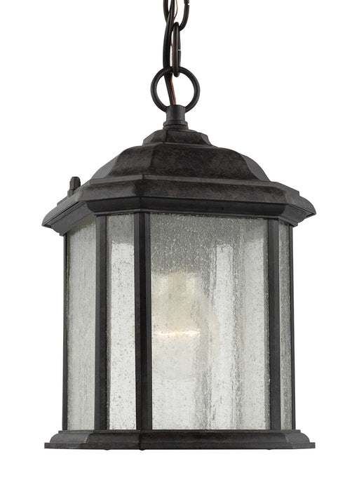 Kent One Light Outdoor Semi-Flush Convertible Pendant in Oxford Bronze