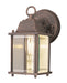 40455 RT- Patrician 1-Light Wall Lantern in Rust with Clear Beveled Glass by Trans Globe Lighting