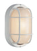 41005 WH- Aria 1-Light Bulkhead in White with Ribbed Frosted Glass by Trans Globe Lighting