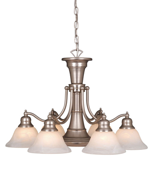 CH30307BN- Standford 7-Light Chandelier in Brushed Nickel by Vaxcel