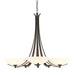 Aegis 5 Arm Chandelier in Dark Smoke - 101261-SKT-07-GG0123 by Hubbardton Forge