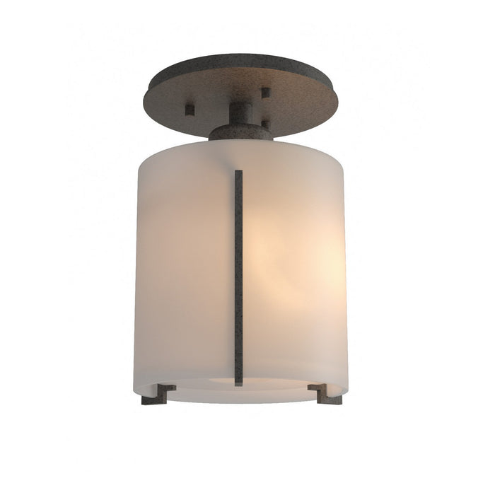 Exos Round Semi-Flush in Natural Iron - 123775-SKT-20-GG0140 by Hubbardton Forge