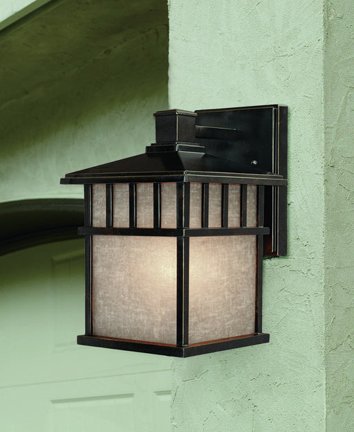 9110-68- Barton Outdoor 1-Light Wall Sconce in Winchester with Arizona Glass by Dolan Designs