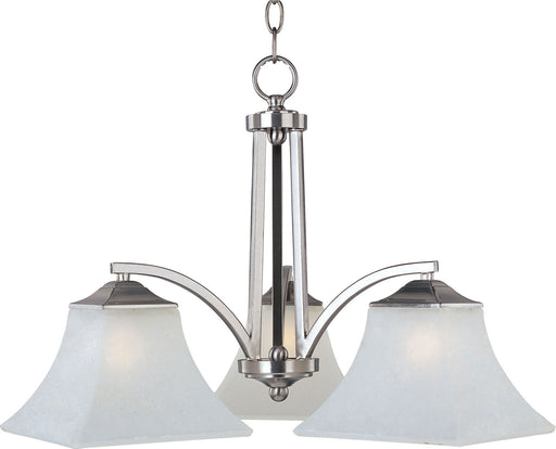 20094FTSN - Aurora 3-Light Chandelier in Satin Nickel by Maxim Lighting