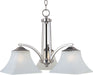 20094FTSN - Aurora 3-Light Chandelier in Satin Nickel by Maxim Lighting