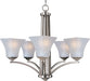 20095FTSN - Aurora 5-Light Chandelier in Satin Nickel by Maxim Lighting