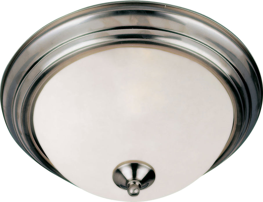 5841FTSN - Essentials 2-Light Flush Mount in Satin Nickel with Frosted Glass by Maxim Lighting