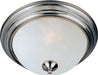 5842FTSN - Essentials 3-Light Flush Mount in Satin Nickel with Frosted Glass by Maxim Lighting