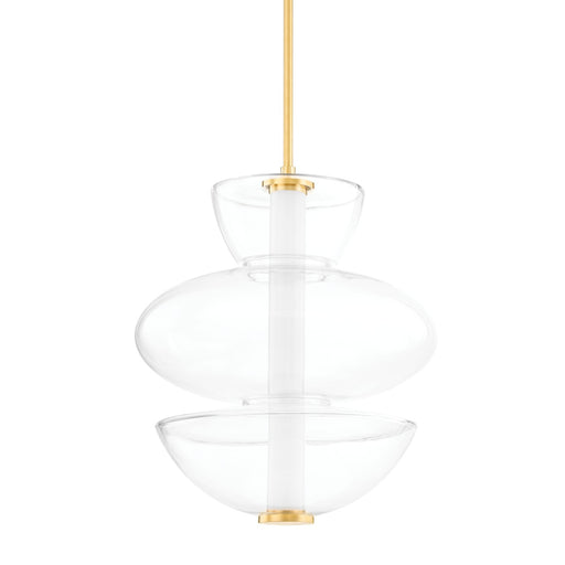 5319-AGB - Palermo LED Pendant in Aged Brass by Hudson Valley