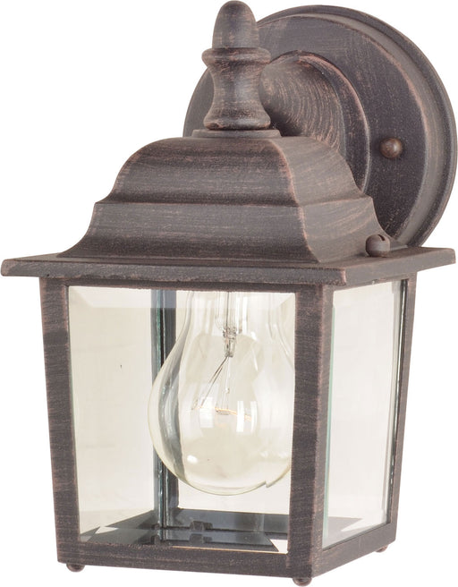 1025RP - Builder Cast 1-Light Outdoor Wall Lantern in Rust Patina with Clear Glass by Maxim Lighting